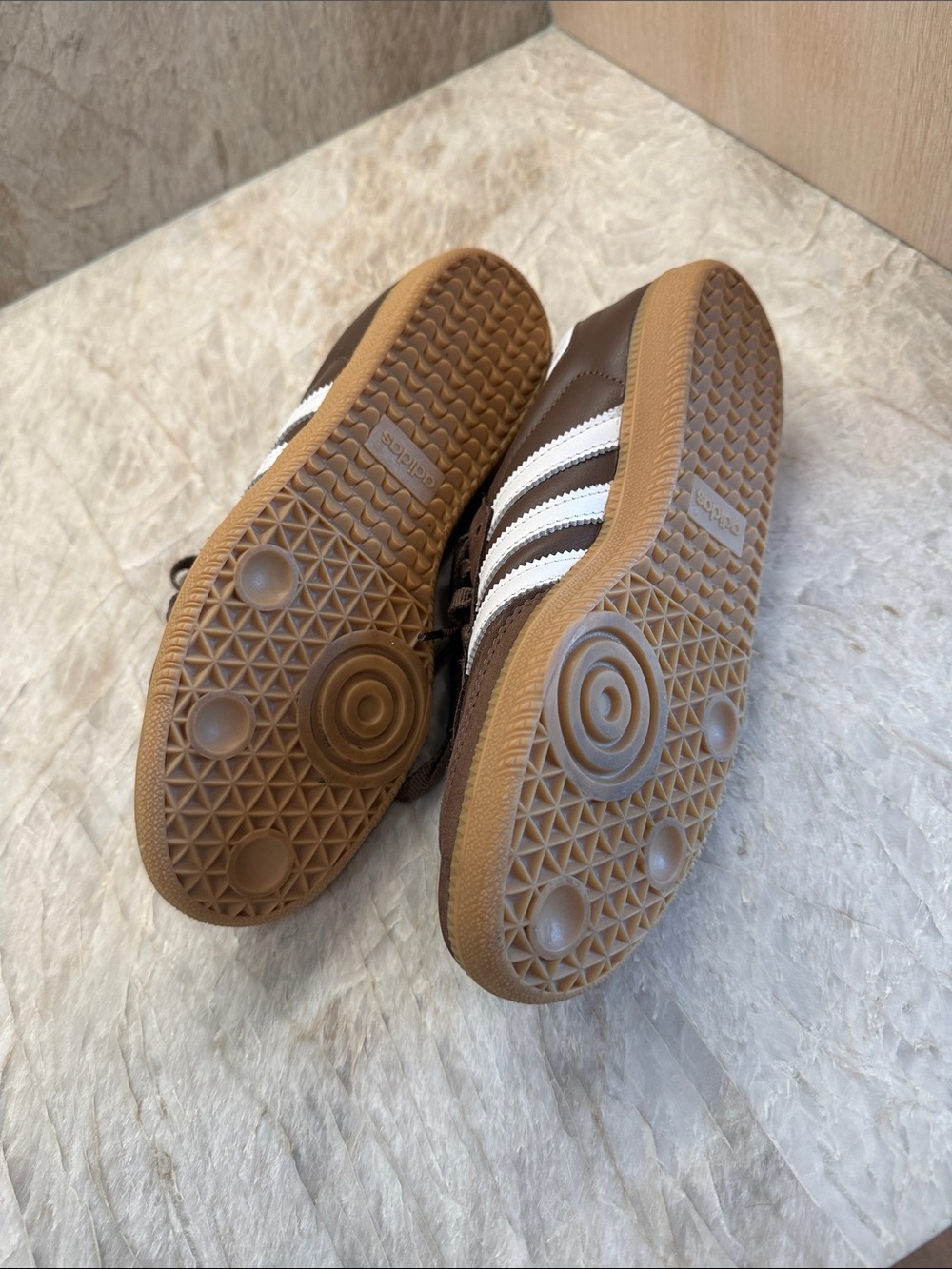 adidas Brown Sneakers with White Stripes - Picture 4 of 4